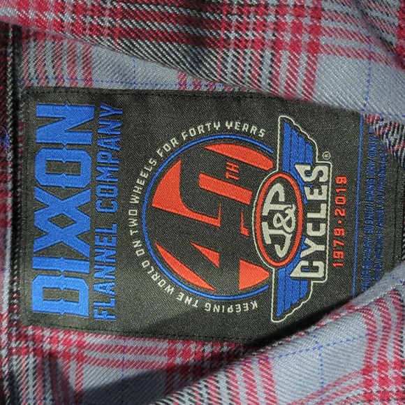 Dixxon J&P Cycles Flannel size XL, Snap buttons. - Picture 2 of 4
